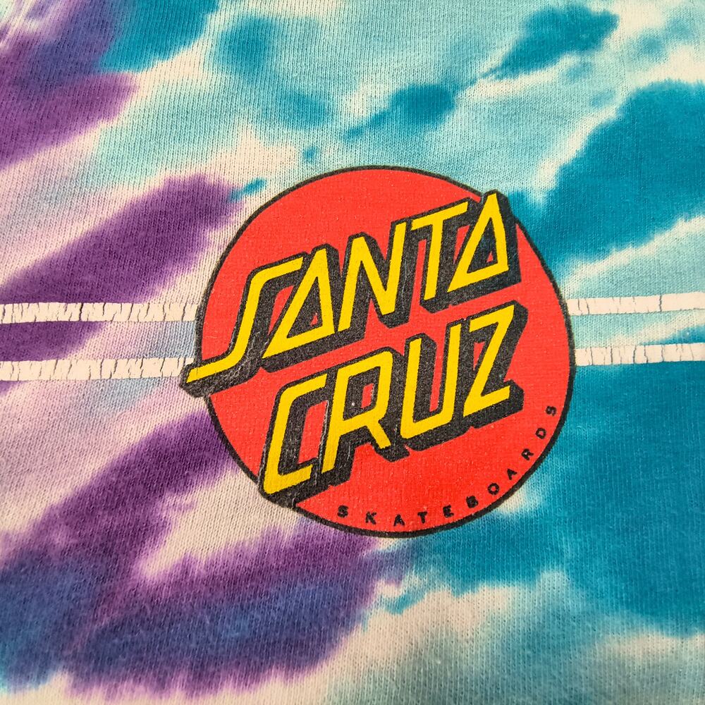 Santa Cruz Casual Crew Neck Long Sleeve Graphic T Shirt Mens Size M Tie Dye - Picture 4 of 9